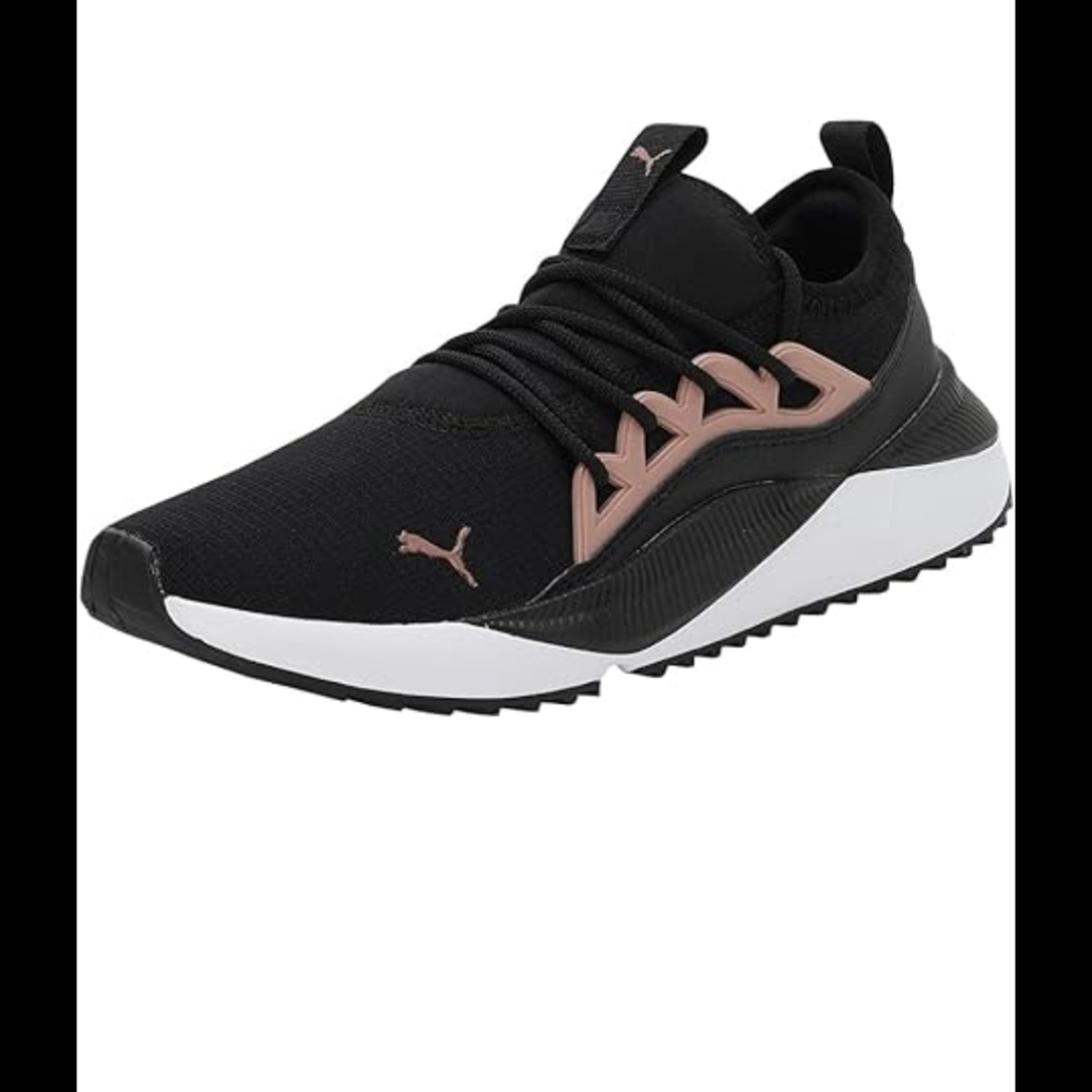 Puma Women's Pacer Future Allure Sneaker, Black-Chalk Pink-Rose Gold